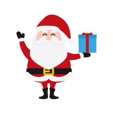 Noel Babalar, Noel Baba Koleksiyonu için hazırlandı. Mutlu Noeller, vektör kış geçmişi. Noel Baba ve Noel Geyiği çizgi film setleri. Vektör illüstrasyon ve simge