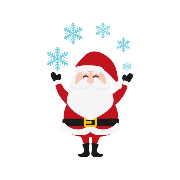 Santa Clauses Set Christmas Collection Christmas Santa Claus Счастливого Рождества — стоковый вектор