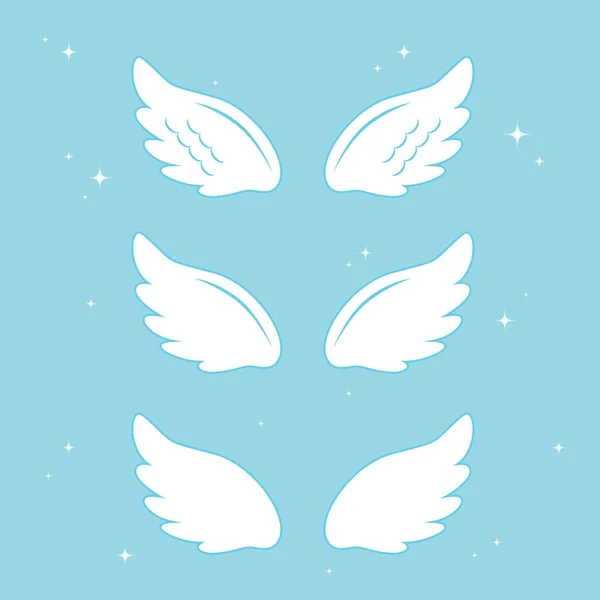 Ιπτάμενα Φτερά Αγγέλου Χρυσό Νίμπους Φτερά Και Νίμμπους Άγγελος Φτερωτά — Διανυσματικό Αρχείο