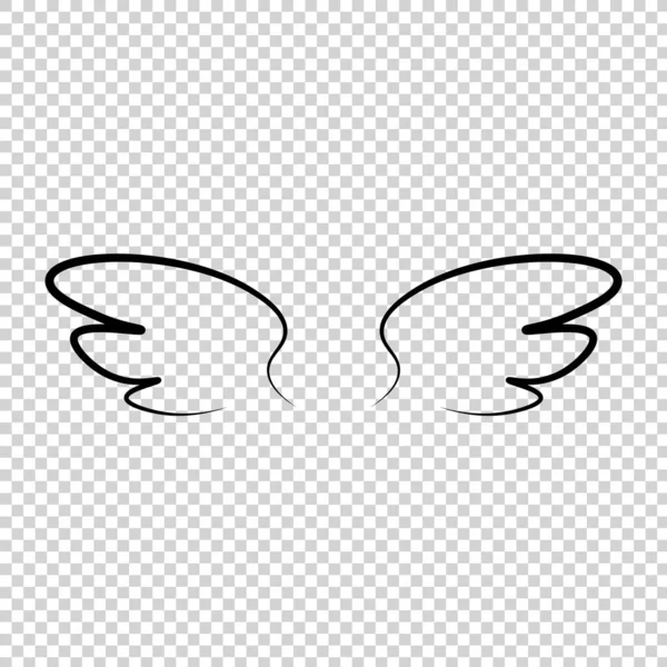 Багато Видів Крил Мультяшна Ілюстрація Ангел Крила Ангела Крила Пір — стоковий вектор