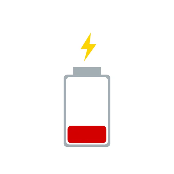 Batterijlading Indicator Pictogrammen Vector Graphics — Stockvector