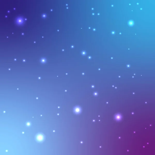 Puntini Luce Sfondo Blu Viola Scintillante — Vettoriale Stock