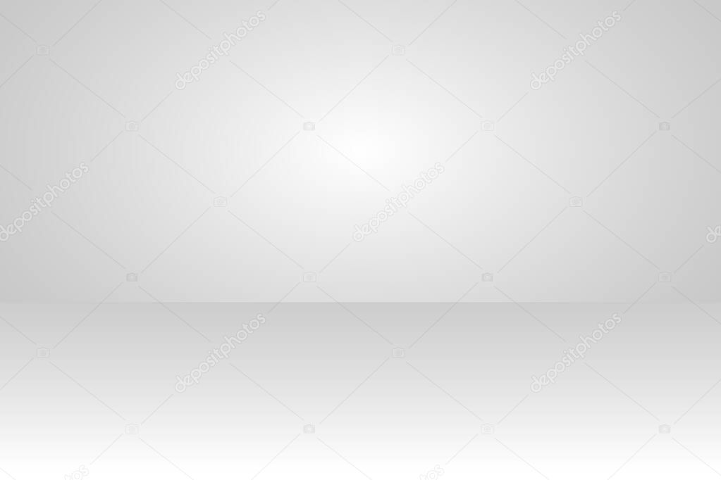 White gray gradient background surround Vector