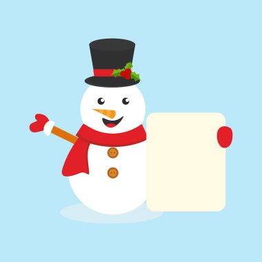 Kış mevsimi şirin kardan adam koleksiyonu