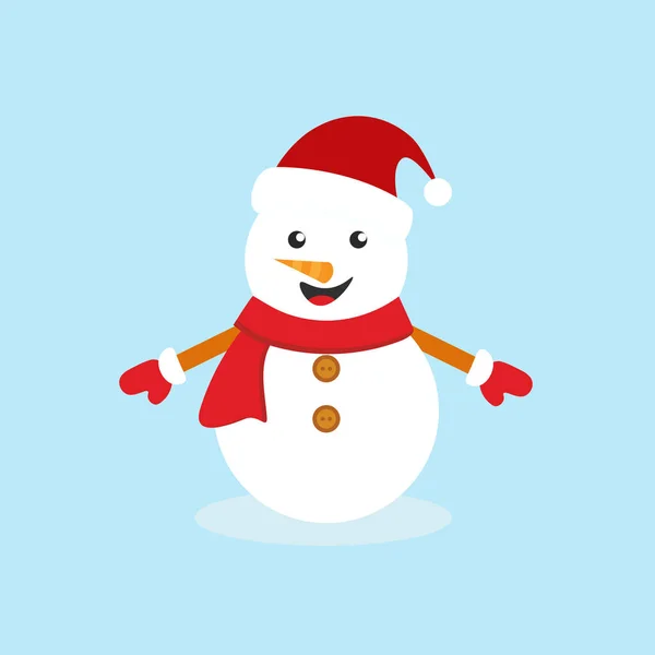 Winter Season Cute Snowman Collection — Stock Vector