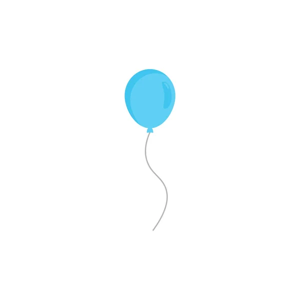生日快乐宴会 生日宴会 许多五彩缤纷的气球 平面矢量图解和图标 — 图库矢量图片