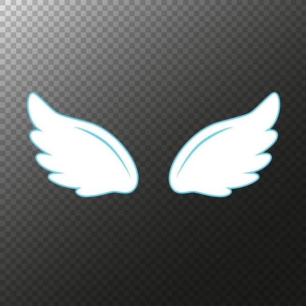 Πολλά Είδη Φτερών Εικονογράφηση Κινουμένων Σχεδίων Άγγελος Φτερά Αγγέλου Φτερά — Διανυσματικό Αρχείο