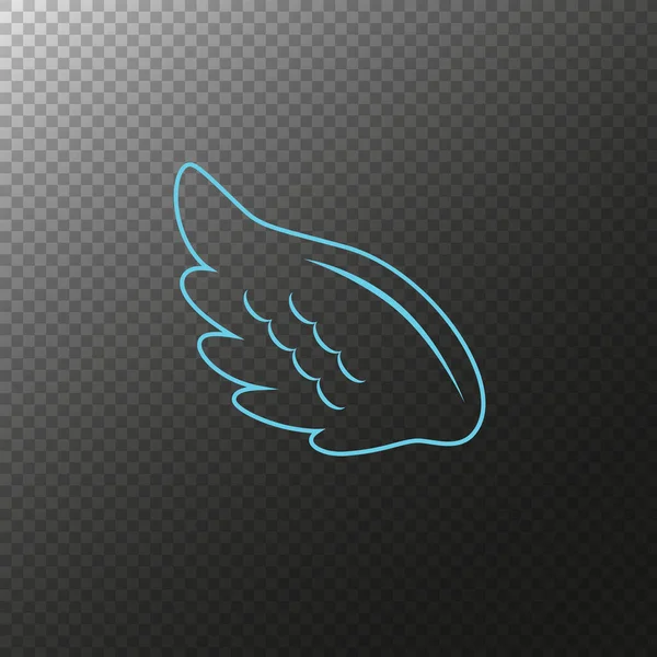 翼の漫画のイラスト 天使の翼 羽の翼 良さの多くの種類 — ストックベクタ