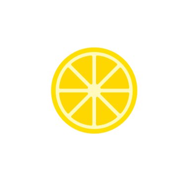 Lemon, taze limon meyvesi izole edilmiş, çizgi film tarzı. Beyaz arkaplan vektör illüstrasyonunda