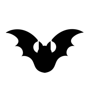 karikatür yarasa korkunç vektör çizimi cadılar bayramı.