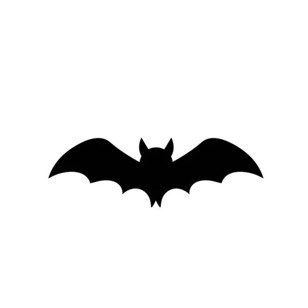 Tecknad Bat Skrämmande Vektor Illustration Halloween — Stock vektor