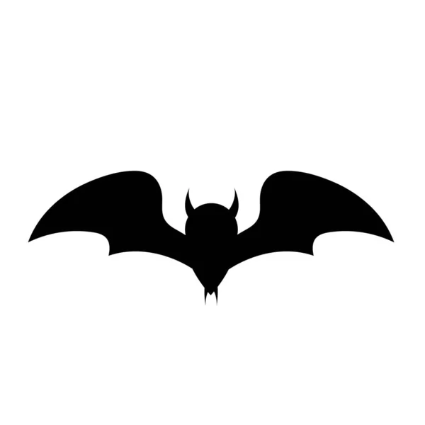 Kreslené Bat Děsivý Vektor Ilustrace Halloween — Stockový vektor