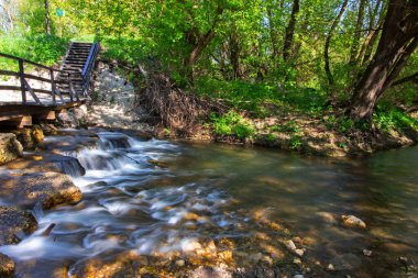Lipetsk bölgesinde Don Nehri 'nin bir kolu olan Kamenka Nehri.. 