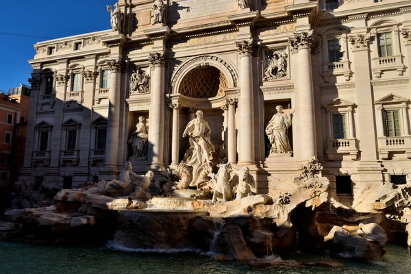 Utsikt Över Fontana Trevi Rom Italien — Stockfoto