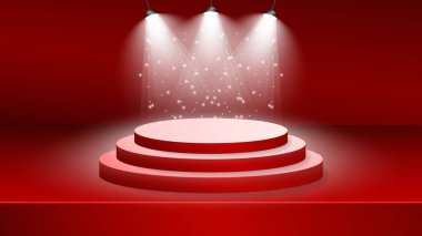 EPS10 vektör arkaplanı. Parlak ışıklarla dolu harika bir sahne.