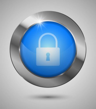 EPS10 Kilit Düğmesi. Web siteniz, uygulamanız ya da istediğiniz herhangi bir şey için mükemmel..