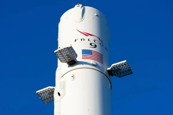 Falcon Znak Booster Rakiety Wyświetlane Spacex Space Exploration Technologies Corporation — Zdjęcie stockowe