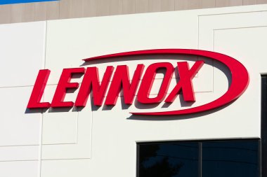 Lennox sign logo on provider of climate control products for the heating, ventilation, air conditioning office - Milpitas, California, USA - 2020 clipart
