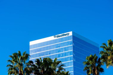 BlackBerry Limited kampüs dışı. BlackBerry Ltd, BlackBerry akıllı telefonlarının eski geliştiricisi, şirket yazılımı ve IOT - Irvine, California, ABD - 2020