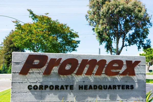 Promex Corporate Headquarters Sign Promex Industries Inc Service Company Which — Stock Photo, Image