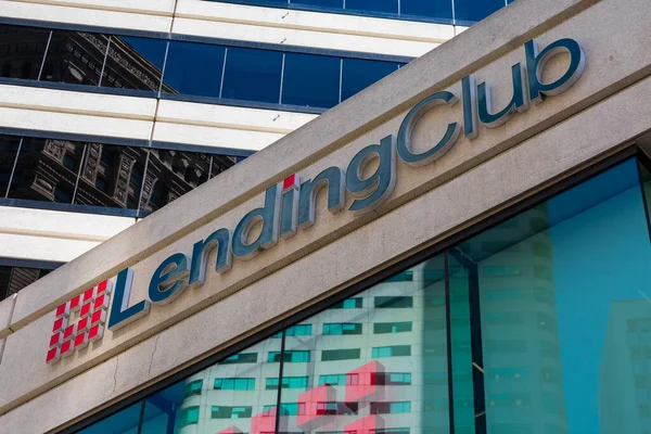 Lendingclub Sign Logo Company Headquarters Silicon Valley Lendingclub Peer Peer — Stock Photo, Image