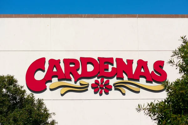 Cardenas Logo Gevel Supermarktketen Cardenas East Palo Alto California Usa — Stockfoto