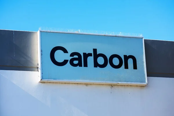Assinatura Carbono Quartel General Carbon Empresa Fabricação Digital Fazendo Negócios — Fotografia de Stock