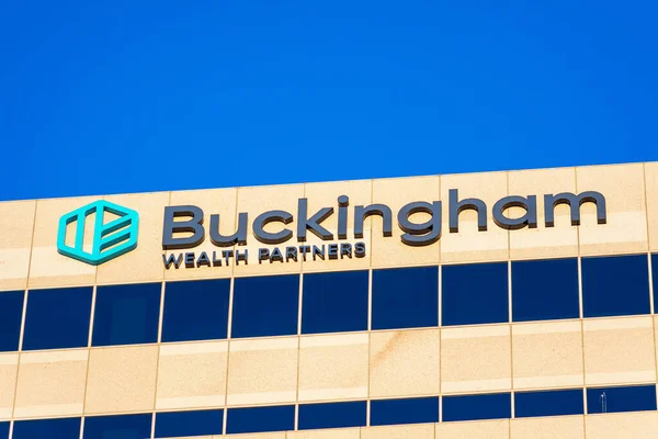 Signo Buckingham Wealth Partners Logotipo Exterior Prédio Escritórios Silicon Valley — Fotografia de Stock