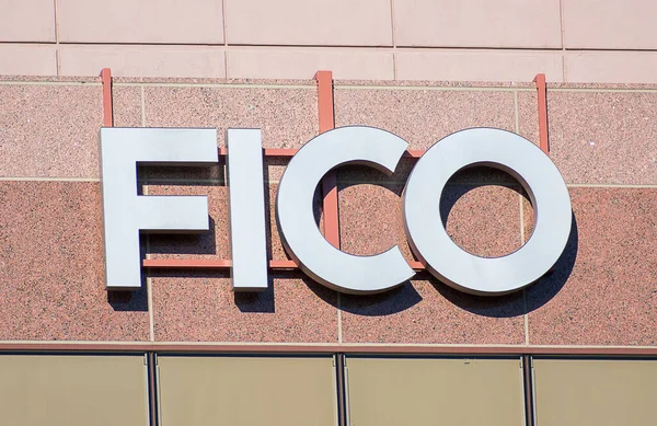 Fico Sign Headquarters Facade Fair Isaac Corporation Silicon Valley Fico — Stock Photo, Image