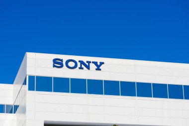 Sony Electronics 'in ofisini imzala. Sony Corporation, çok uluslu bir Japon holdingi şirketidir - San Diego, California, ABD - 2020