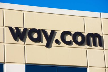 Merkezde Way.com logosu var. Yol, Fremont, California, ABD - 2020 'de bir numaralı hizmet pazarı.