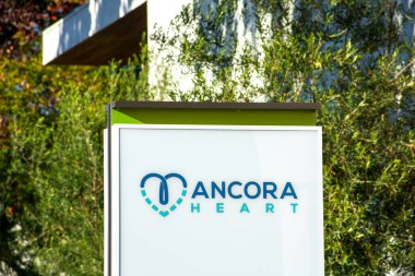 Santa Clara, Kaliforniya, ABD 'deki bir tıbbi cihaz şirketinin genel merkezindeki Ancora Heart imzası 2020