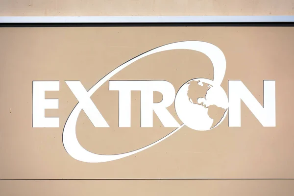 Signo Extrón Logotipo Extron Inc Una Empresa Global Fabricación Cumplimiento —  Fotos de Stock