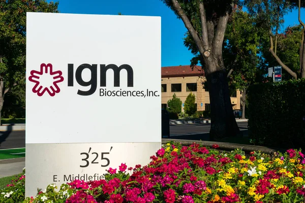 Igmバイオサイエンスは シリコンバレーにある個人所有のバイオテクノロジー企業の本社近くに位置しています マウンテンビュー カリフォルニア州 アメリカ 2019 — ストック写真