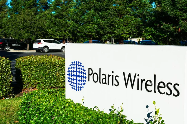 Firma Polaris Wireless Sede Empresa Localización Móvil Silicon Valley Mountain — Foto de Stock
