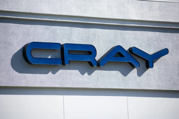 Cray Sign Logo Het Hoofdkantoor Silicon Valley Cray Inc Een — Stockfoto