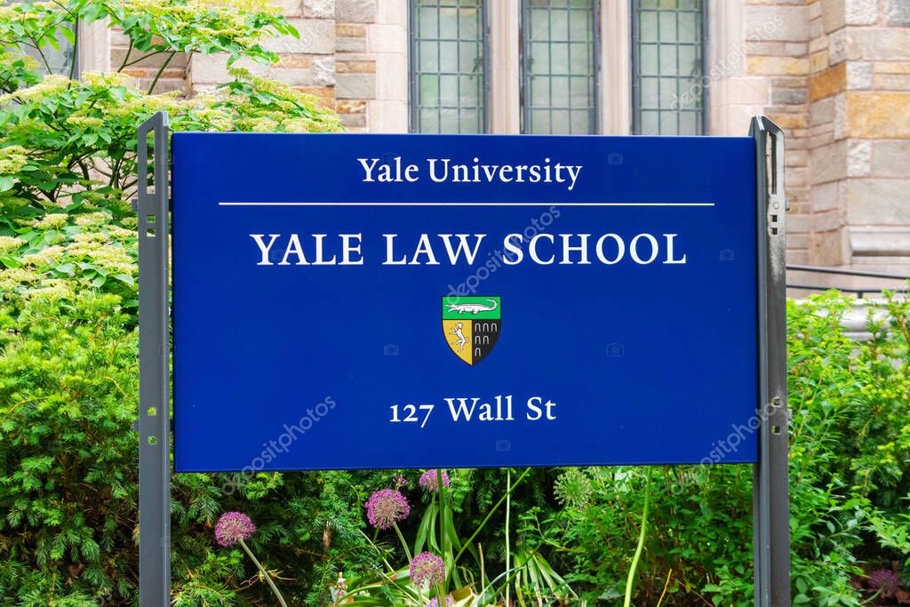 Universidad de Yale. Escuela de Derecho de Yale firma y escudo de armas