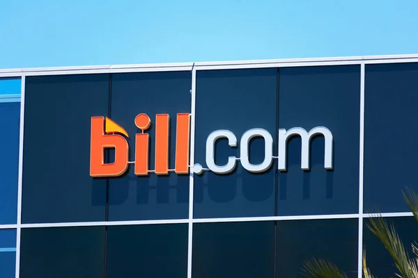 Logo Bill Com Ústředí Bill Com Poskytovatel Cloudového Softwaru Který — Stock fotografie