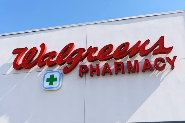 Walgreens Marca Assinatura Farmácia Cruz Verde Loja Cadeia Farmácia São — Fotografia de Stock