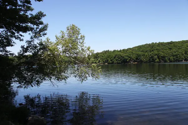 ニュージャージー州北部のラマポ山州立森林のラマポ湖の景色 — ストック写真