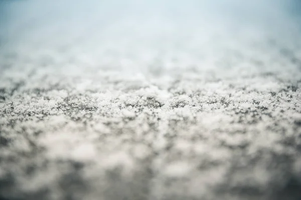 Primo Piano Sfondo Natura Invernale Soffice Neve Bianca Contrasto Astratto — Foto Stock