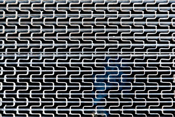 Close Iron Grid Texture Background Silver Metal Pattern Ground — Stok Foto