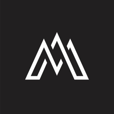 Lüks M harfi logo tasarımı