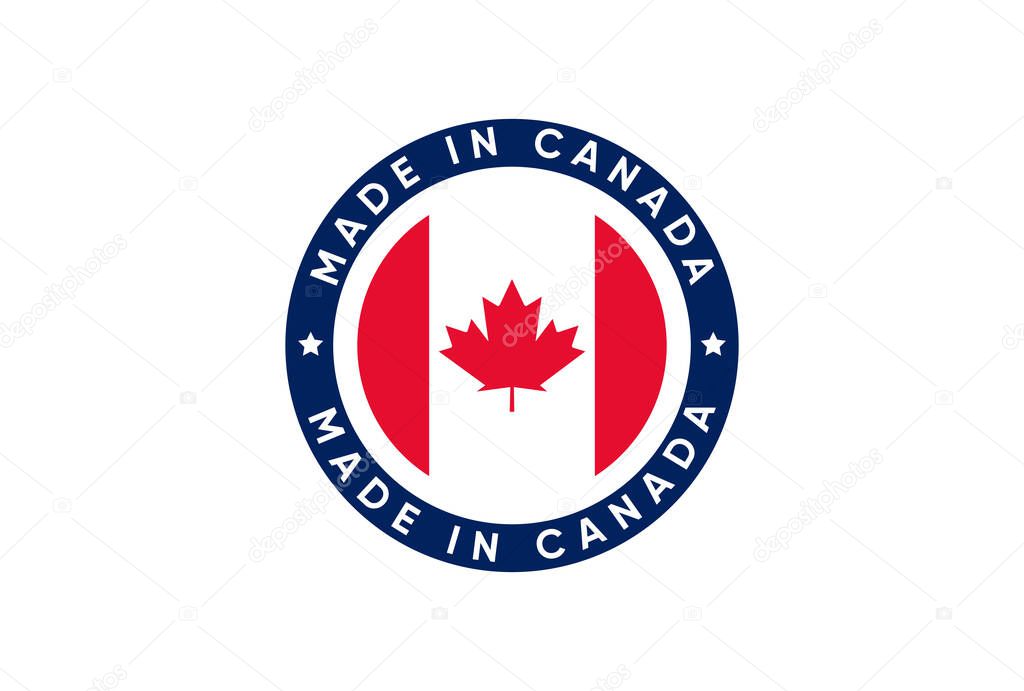Made In Canada Stamp icon design