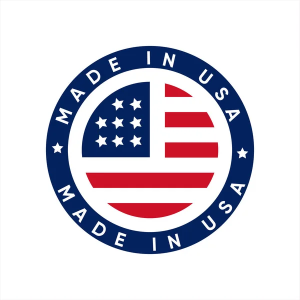 Design Vettoriale Del Francobollo Made Usa — Vettoriale Stock