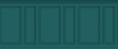 Pervazlı iç duvar. 3 boyutlu illüstrasyon. Kusursuz desen