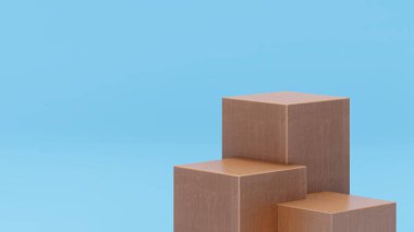 Ürün tanıtımı için üç boyutlu soyut estetik podyum sahnesi. Hafif pastel renk grafik kaynakları.