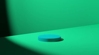 Ürün tanıtımı için üç boyutlu soyut estetik podyum sahnesi. Hafif pastel renk grafik kaynakları.