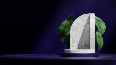 peyzaj desenli duvarda, 3d görüntüleme şablonu mermer desen eğimli silindir