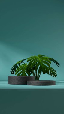 Seramik doku kıvrımlı silindir portre en küçük sahne, 3d resim oluşturma şablonu modelleme